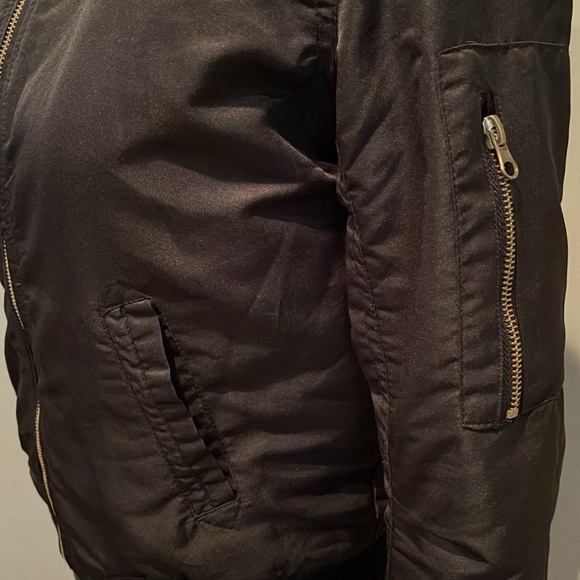 ARDENE Black Bomber Jacket. Size XS - Picture 2 of 11